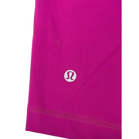 LULULEMON Align High Rise 6” Biker Shorts Magenta Purple Size 8 RARE COLOR - Picture 8 of 10